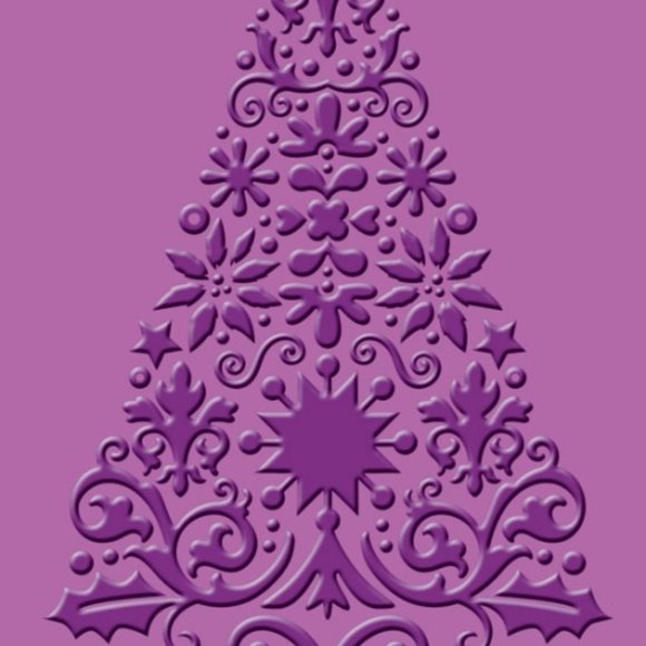 Cuttlebug 4 x 6 inches LACE TREE embossing folder - Picture 2 of 10